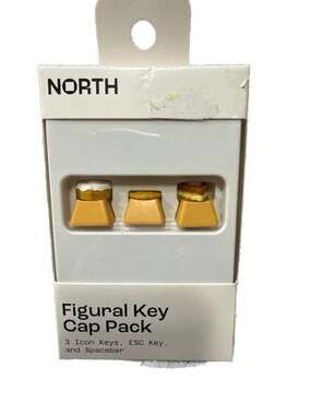 North Figural Key Cap Pack Dessert Theme (3 Icon Keys, ESC Key, and Spacebar) A1